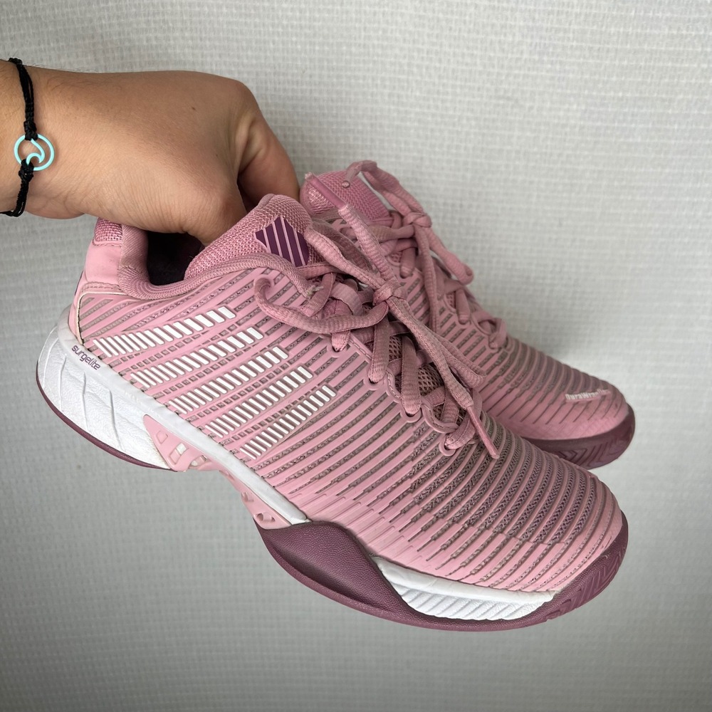 K-Swiss Hypercourt Express 2 Womens Pink Tennis Shoes 96613-641-M Size 6